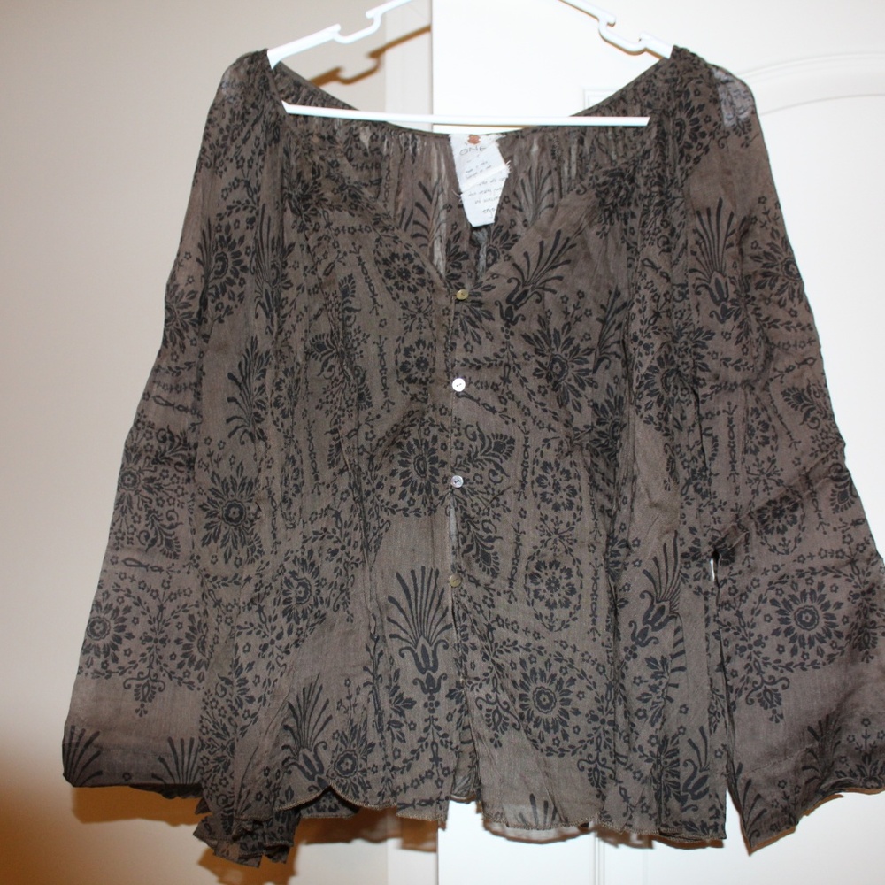 Free People Bandana Print Swing Top - Picture 2 of 8